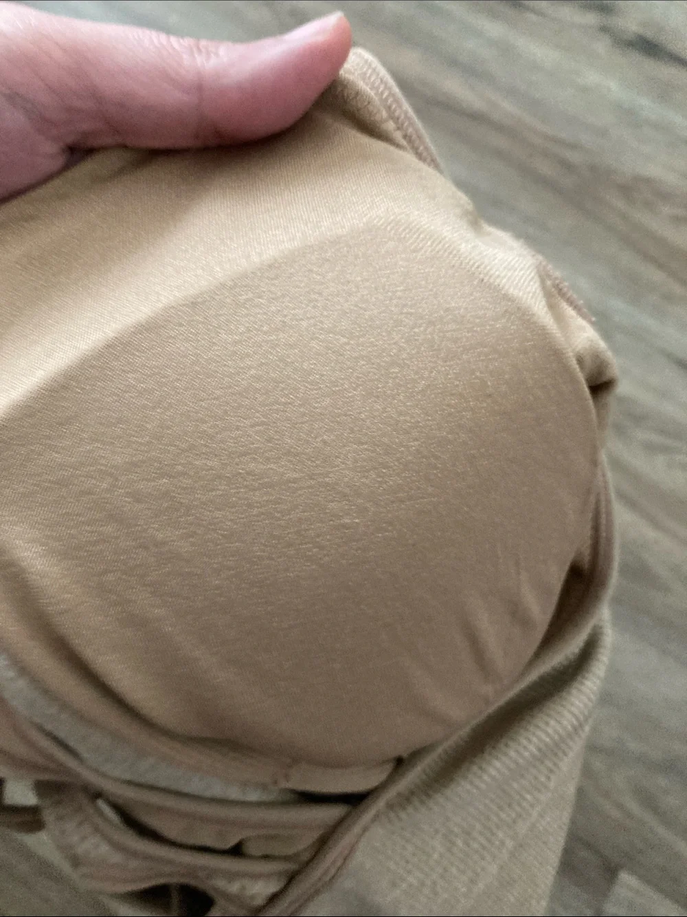 Shefit Beige Front-Zip Seamless Sports Bra Sz XL - Picture 4 of 6